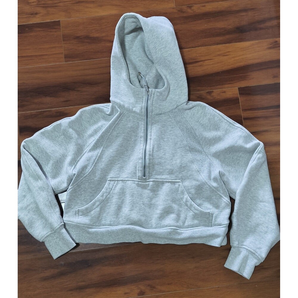 Lululemon Scuba Full Zip Hoodie Women’s XS/S Heather Gray Cotton Blend